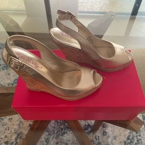 NIB Lilly Pulitzer Krisie Wedge Sandals